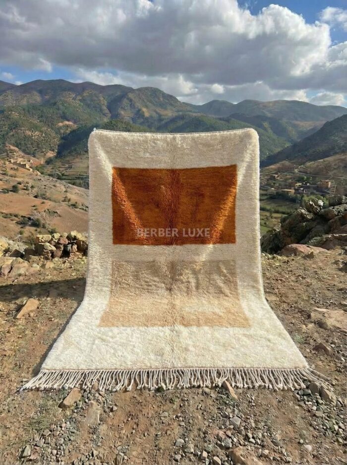 Modern Moroccan Rug - Authentic Beni Ourain Wool Carpet - Image 4