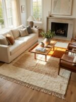 Modern Moroccan Rug - Authentic Beni Ourain Wool Carpet - Image 7