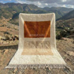 Modern Moroccan Rug - Authentic Beni Ourain Wool Carpet
