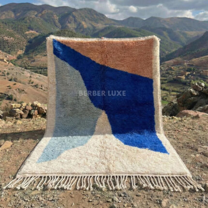 Rugs for Living Room: Boho Wool Area Rug, Large Modern Floor Carpet