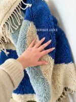 Rugs for Living Room: Boho Wool Area Rug, Large Modern Floor Carpet - Image 4