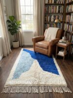 Rugs for Living Room: Boho Wool Area Rug, Large Modern Floor Carpet - Image 6
