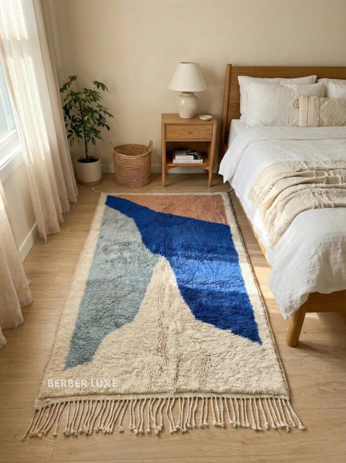 Rugs for Living Room: Boho Wool Area Rug, Large Modern Floor Carpet - Image 2