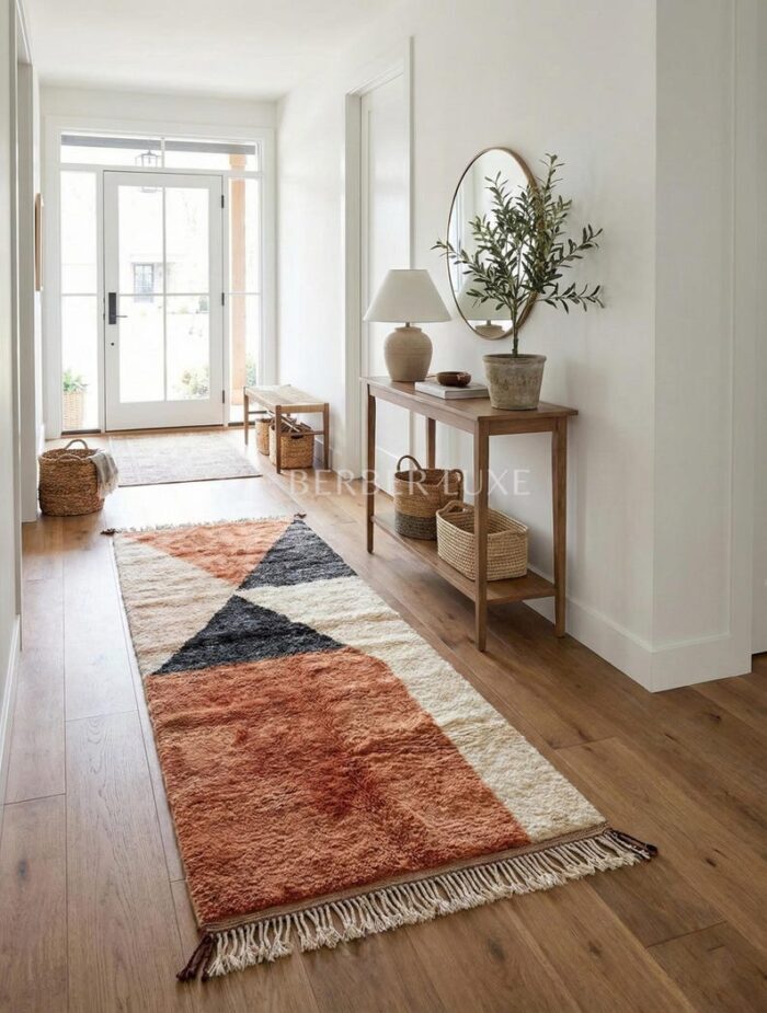 Handmade Moroccan Beni Mrirt Wool Rug - Authentic Berber Carpet - Image 5