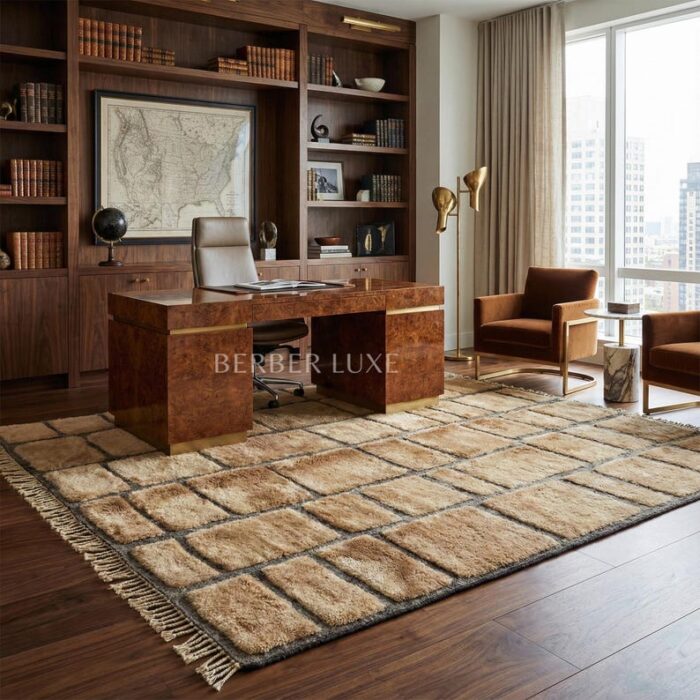 Handmade Beni Mrirt Berber Rug – Large Moroccan Wool Carpet - Image 9
