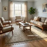 Abstract Rug Modern Area Rug, - Image 2