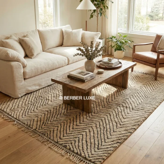 Abstract Rug Modern Area Rug, - Image 4
