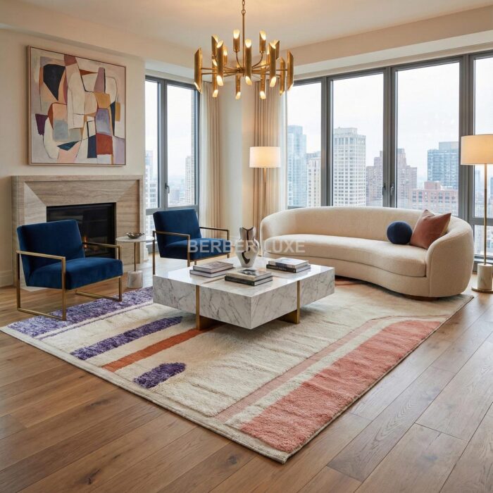 Large Wool Area Rug, Modern Farmhouse Style, Hand Tufted - Image 7