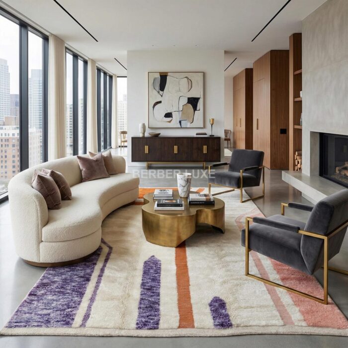 Large Wool Area Rug, Modern Farmhouse Style, Hand Tufted - Image 8