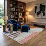 Large Wool Area Rug, Modern Farmhouse Style, Hand Tufted - Image 4