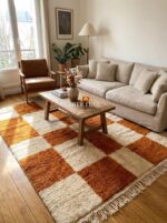Handmade Brown Wool Area Rug