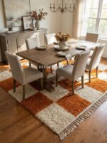 Handmade Brown Wool Area Rug