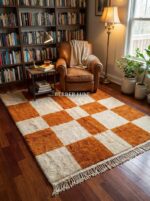 Handmade Brown Wool Area Rug