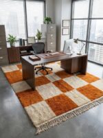 Handmade Brown Wool Area Rug