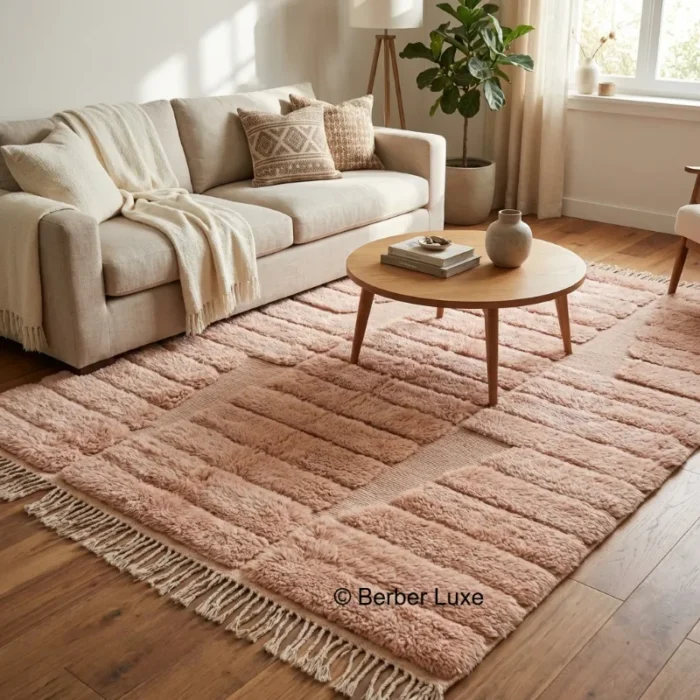 Large Living Room Rug, Handmade Area Rug, Boho Moroccan Carpet, Neutral Home Decor Rug - Image 13