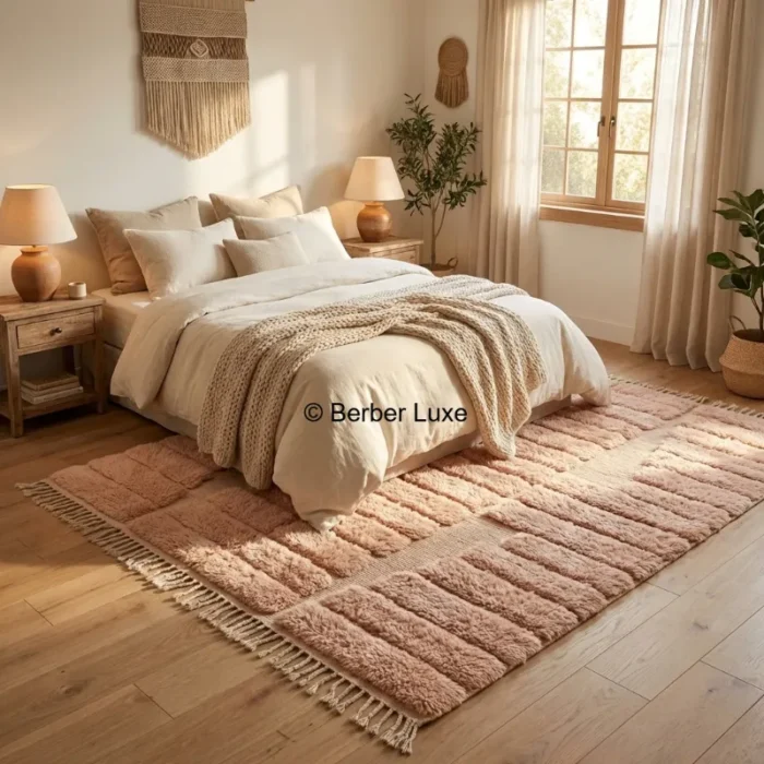 Large Living Room Rug, Handmade Area Rug, Boho Moroccan Carpet, Neutral Home Decor Rug - Image 3