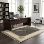 Wool Living Room Rug, Handmade Wool Area Rug, Moroccan Wool Carpet, - Image 6