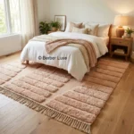 Large Living Room Rug, Handmade Area Rug, Boho Moroccan Carpet, Neutral Home Decor Rug - Image 6