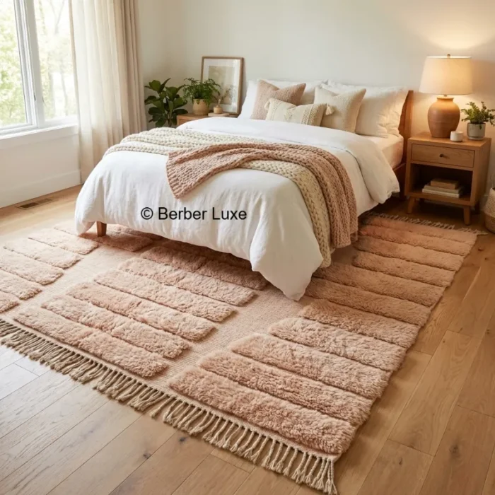 Large Living Room Rug, Handmade Area Rug, Boho Moroccan Carpet, Neutral Home Decor Rug - Image 6