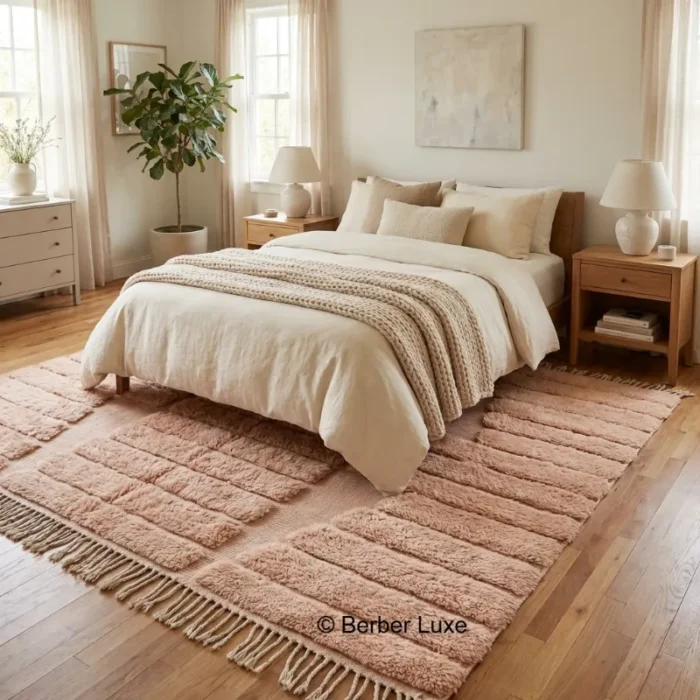 Large Living Room Rug, Handmade Area Rug, Boho Moroccan Carpet, Neutral Home Decor Rug - Image 9