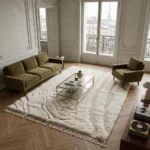 Moroccan rug, Beni Ourain rug, Wool area rug, Berber rug, Living room rug, Large floor mat, Boho home decor, Modern rug, Atlas carpet, Handwoven rug, Fluffy wool rug, Custom rug, Neutral rug