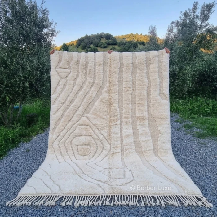 Moroccan rug, Beni Ourain rug, Wool area rug, Berber rug, Living room rug, Large floor mat, Boho home decor, Modern rug, Atlas carpet, Handwoven rug, Fluffy wool rug, Custom rug, Neutral rug