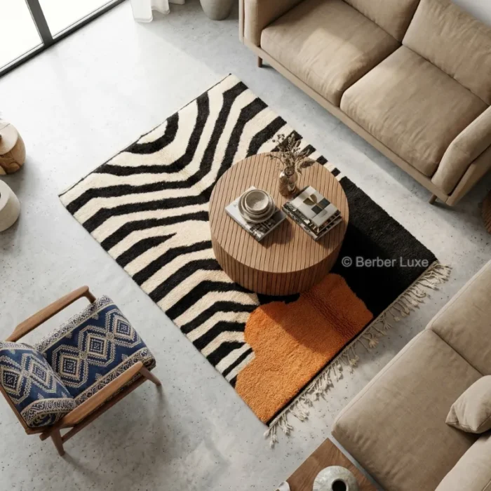 Handmade Shag Moroccan Rug,